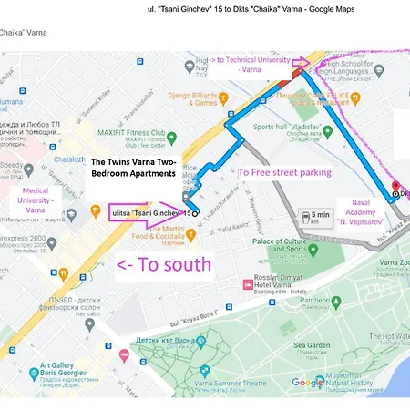 Apartman New The Twins Two-bedroom, 5 At 15 Tsani Ginchev Street, Floor 3