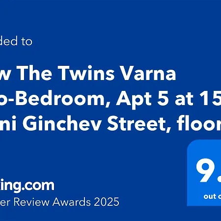 New The Twins Two-bedroom, 5 At 15 Tsani Ginchev Street, Floor 3 Apartament Varna